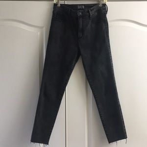 Abercrombie high rise super skinny ankle jeans